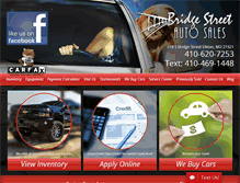 Tablet Screenshot of bstreetautosales.com